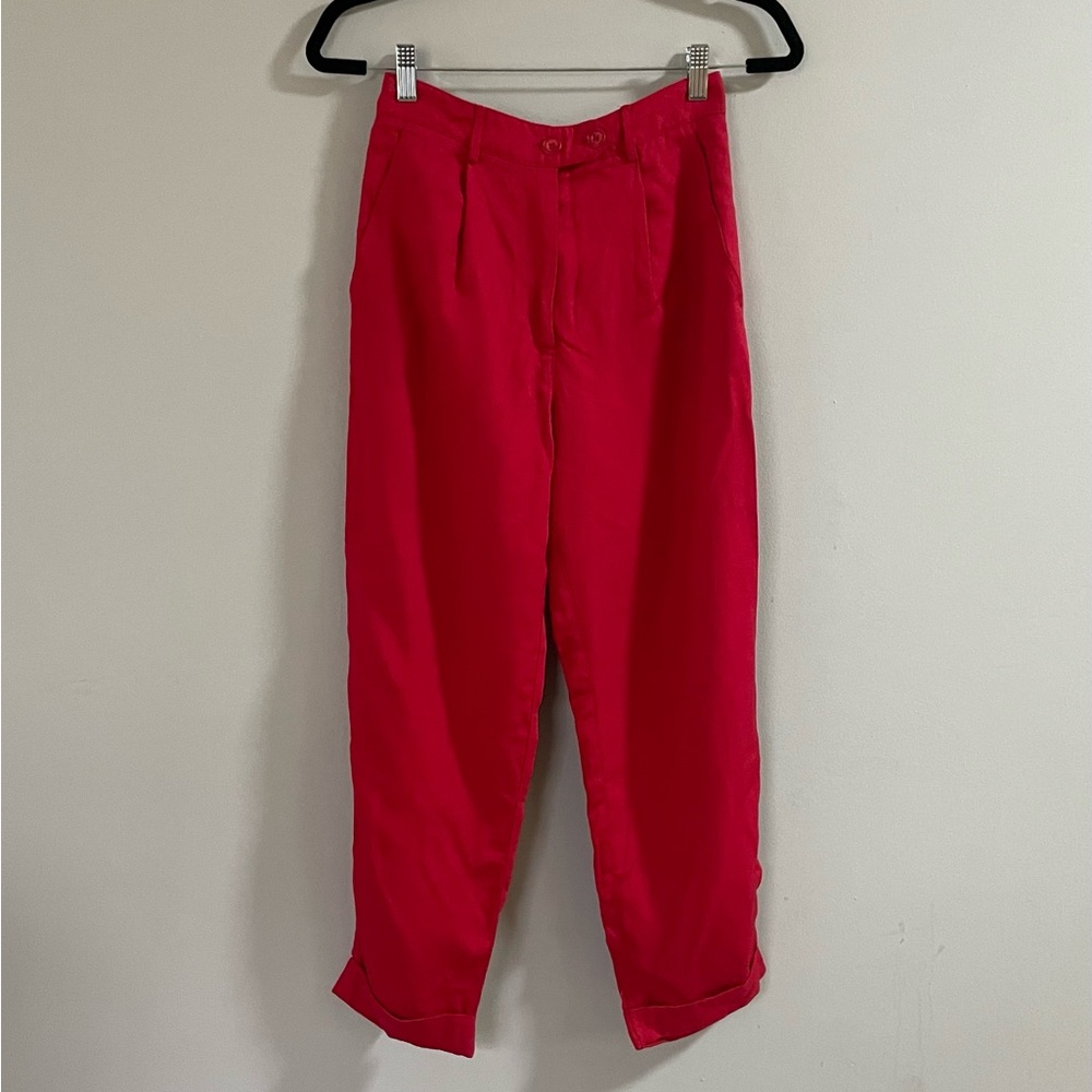 Red Size 4 Topshop Dress Pants